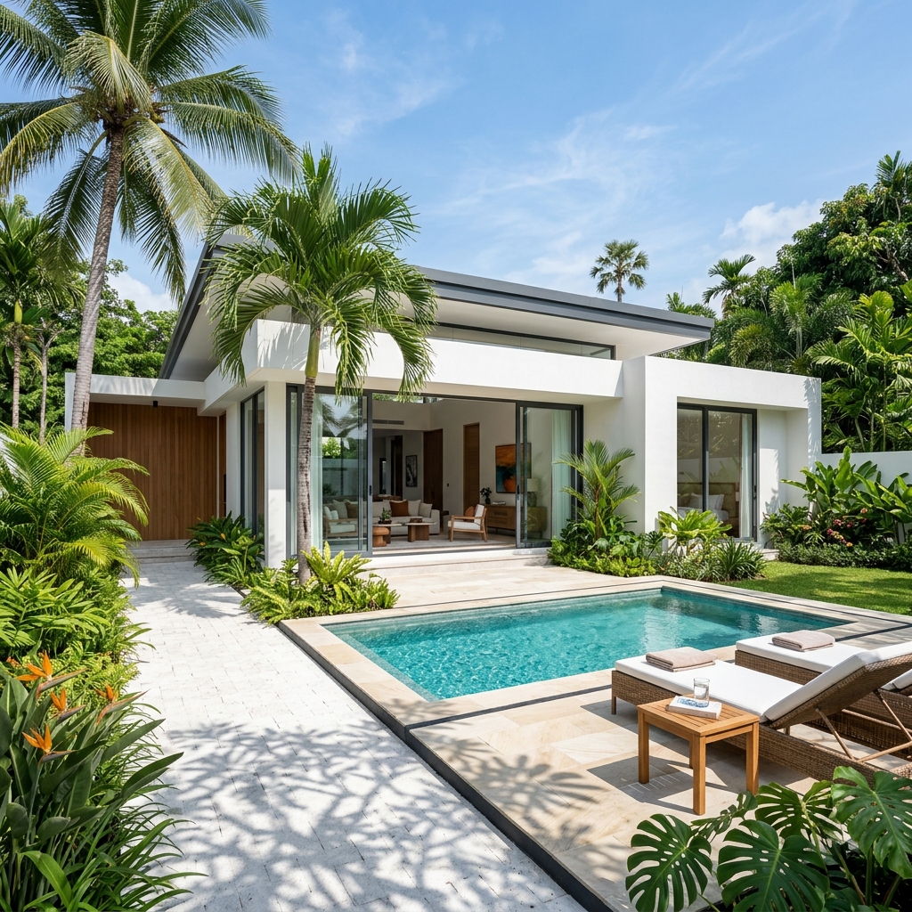 Elegant Garden Villa with Swimming Pool