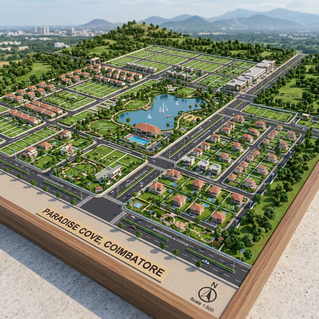 3D Masterplan Layout Render